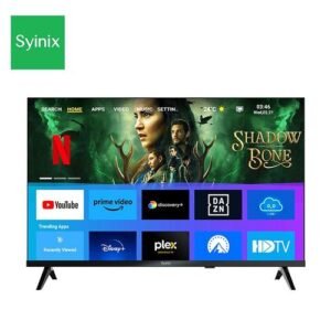SYINIX 32S6X 32-Inch Frameless SLED Smart TV – Ultra-Slim Design, i-Cast & 16W Hi-Fi