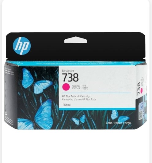 HP 738 130ml Magenta DesignJet Ink Cartridge