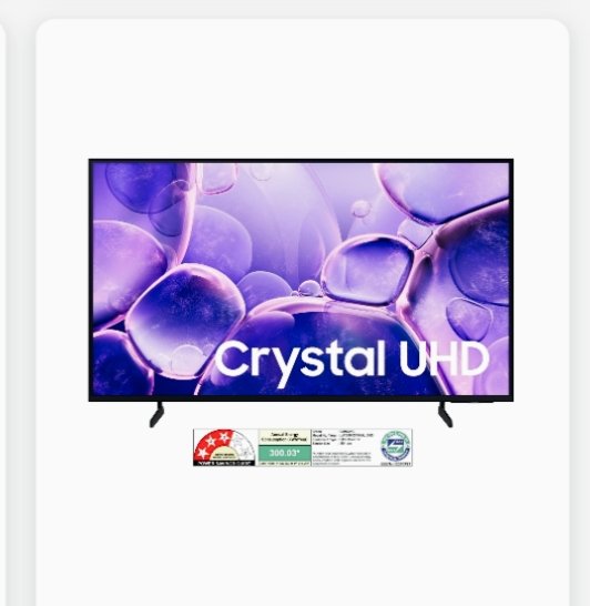 Samsung 75-inch Crystal UHD Smart TV (UA75U8000FU)