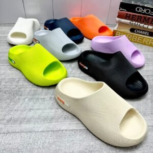 Textured Contour Foam Slides in Assorted Colors