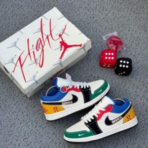 Air Jordan 1 Low Multi-Color Custom Sneakers