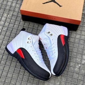 Air Jordan 12 Retro "Playoffs" White & Black Sneakers