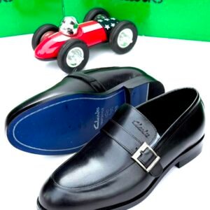 Clarks Single Monk Strap Dress Shoes in Black