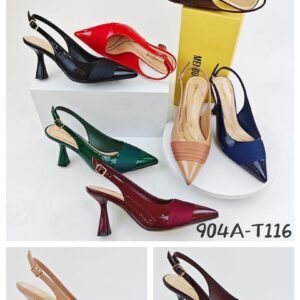 Aaron&Sm Two-Tone Patent Slingback Heels