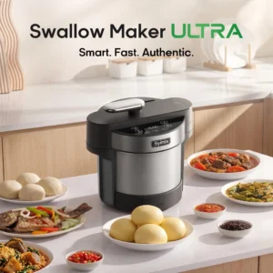 Syinix Swallow Maker Ultra SFM50S1 – 5L Automatic Swallow Cooker & Pounding Machine