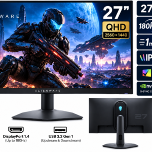 Dell Alienware AW2724DM 27-Inch QHD Gaming Monitor – 180Hz, Fast IPS