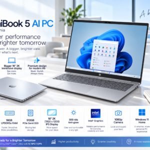 HP OmniBook 5 AI PC 16-af1019nia Laptop – Intel Core Ultra 5 225U, 16GB RAM, 512GB SSD, Windows 11 Home